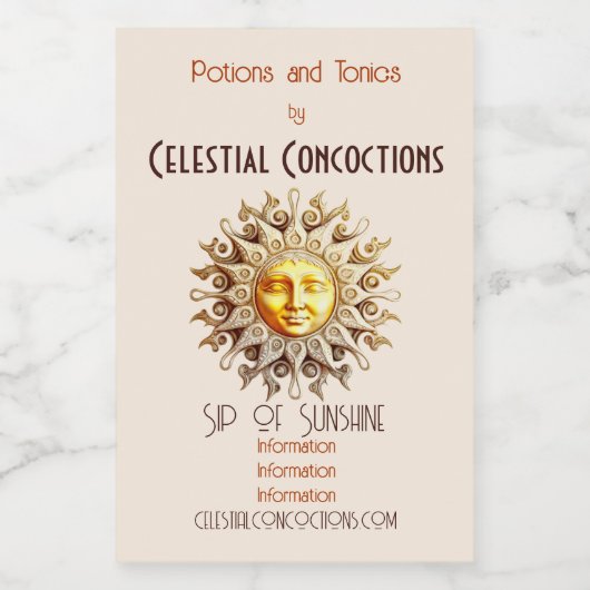 Erstellen Sie Ihre eigene Viktorianische Steampunk Weinetikett (Einzelnes Label)