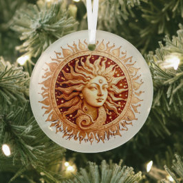 Erstellen Sie Ihre eigene Viktorianische Sun Godde Ornament Aus Glas