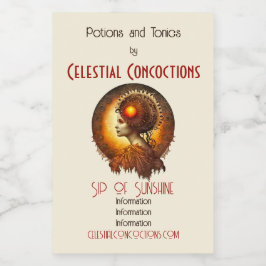 Erstellen Sie Ihre eigene Viktorianische Sun Godde Weinetikett