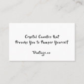 Erstellen Sie Ihre eigene Vintage Kerze Visitenkarte (Rückseite)