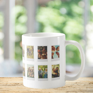 Erstellen Sie Ihre eigene Vintage Sofortfilmkollag Kaffeetasse