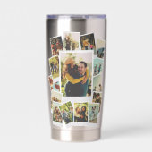 Erstellen Sie Ihre eigene Vintage Sofortfilmkollag Thermobecher (Vorderseite)