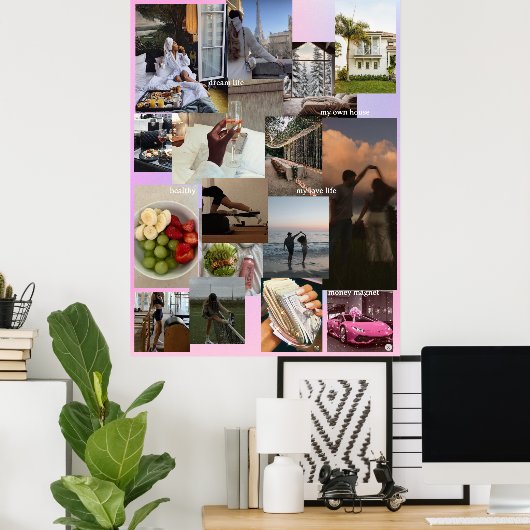 Erstellen Sie Ihre eigene Vision-Board-Bearbeitung Poster (Heimbüro)