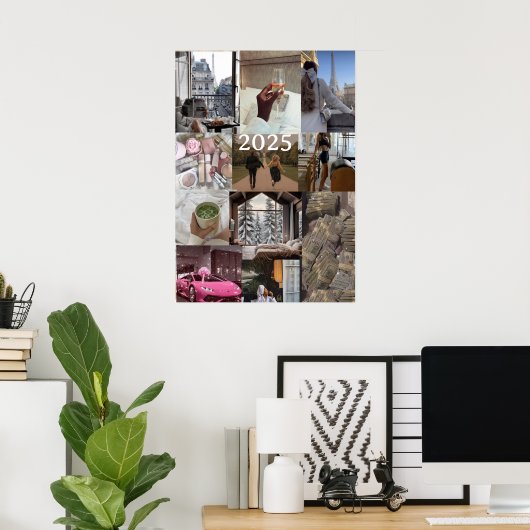 Erstellen Sie Ihre eigene Vision Board Manifestati Poster (Heimbüro)