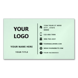 Erstellen Sie Ihre eigene Visitenkarten-Vorlage Magnetische Visitenkarte