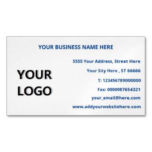 Erstellen Sie Ihre eigene Visitenkarten-Vorlage Magnetische Visitenkarte