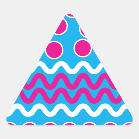 Erstellen Sie Ihre eigene Vorlage für benutzerdefi Dreieckiger Aufkleber (Vorderseite)