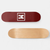 Erstellen Sie Ihre eigene Vorlage für Monogramme,  Skateboard (Horizontal)