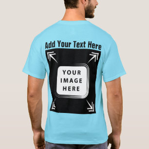 Erstellen Sie Ihre eigene Vorlagenvorlagenvorderse T-Shirt
