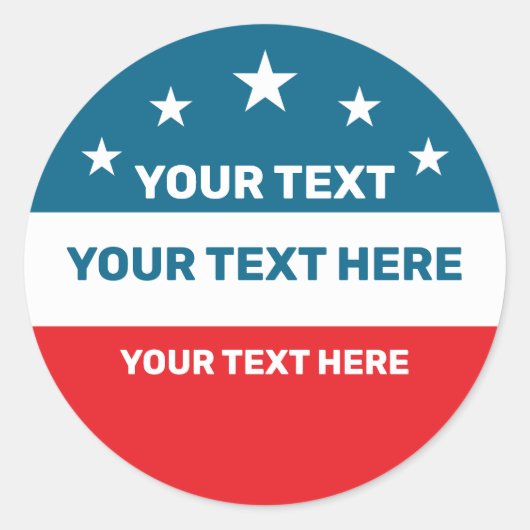 Erstellen Sie Ihre eigene Wahl Runder Aufkleber (Vorderseite)