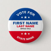 Erstellen Sie Ihre eigene Wahlkampagne Button (Vorderseite)