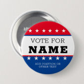 Erstellen Sie Ihre eigene Wahlkampf-Design-Kampagn Button (Vorne & Hinten)
