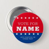 Erstellen Sie Ihre eigene Wahlkampf-Design-Kampagn Button (Vorne & Hinten)