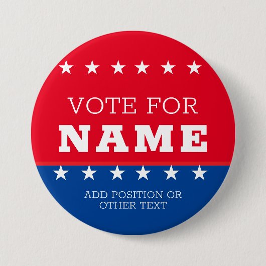 Erstellen Sie Ihre eigene Wahlkampf-Design-Kampagn Button (Vorderseite)