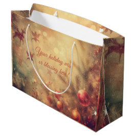 Erstellen Sie Ihre eigene wärme Weihnachtsbaumtasc Große Geschenktüte