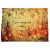 Erstellen Sie Ihre eigene wärme Weihnachtsdorf Ges Große Geschenktüte (Vorderseite)