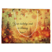 Erstellen Sie Ihre eigene wärme Weihnachtsdorf Ges Große Geschenktüte (Rückseite)