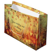 Erstellen Sie Ihre eigene wärme Weihnachtsdorf Ges Große Geschenktüte (Vorderseite Schrägansicht)