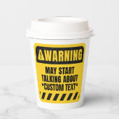 Erstellen Sie Ihre eigene Warnung! Mai beginnen, ü Pappbecher (Rückseite)