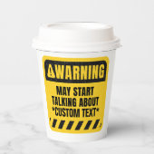 Erstellen Sie Ihre eigene Warnung! Mai beginnen, ü Pappbecher (Vorderseite)