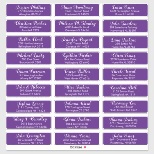 Erstellen Sie Ihre eigene Wedelgastadresse Royal L Aufkleber (Blatt)