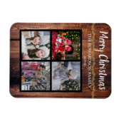 Erstellen Sie Ihre eigene Weihnachts-Familienkolle Magnet (Horizontal)