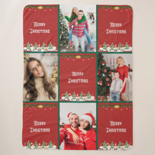 Erstellen Sie Ihre eigene Weihnachts-Foto-Collage Sherpadecke