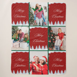 Erstellen Sie Ihre eigene Weihnachts-Foto-Collage Sherpadecke