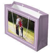 Erstellen Sie Ihre eigene Weihnachts-Lavendel Gesc Große Geschenktüte (Rückseite Schrägansicht)