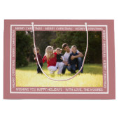 Erstellen Sie Ihre eigene Weihnachts staubige Rose Große Geschenktüte (Vorderseite)