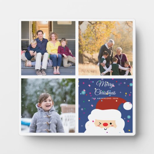 Erstellen Sie Ihre eigene Weihnachtsfotocollage Fotoplatte (Vorderseite)