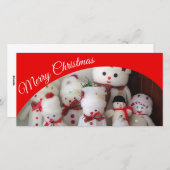 Erstellen Sie Ihre eigene Weihnachtskarte. Feiertagskarte (Vorne/Hinten)