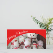 Erstellen Sie Ihre eigene Weihnachtskarte. Feiertagskarte (Stehend Vorderseite)