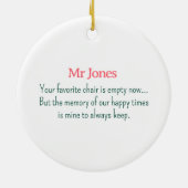 Erstellen Sie Ihre eigene Weihnachtskatzenmesse Keramik Ornament (Hinten)