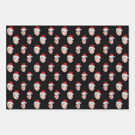 Erstellen Sie Ihre eigene Weihnachtsmannmütze Geschenkpapier Set (Vorderseite 2)