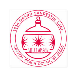 Erstellen Sie Ihre eigene Weihnachtsschmuck-Rückse Permastempel