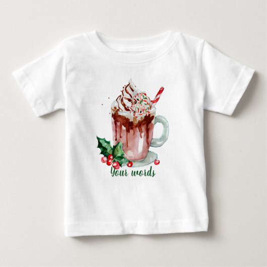 Erstellen Sie Ihre eigene Weihnachtsschokolade Baby T-shirt (Vorderseite)