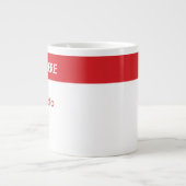 Erstellen Sie Ihre eigene Weihnachtsvorlage Jumbo- Jumbo-Tasse (Vorderseite)