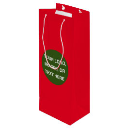 Erstellen Sie Ihre eigene Weihnachtswein Geschenkt Geschenktüte Für Weinflaschen