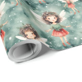 Erstellen Sie Ihre eigene Weihnachtszeit-Fee Geschenkpapier (Rolleneckpunkt)