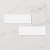 Erstellen Sie Ihre eigene weiße, 3.0" x 1.0" Visit Mini Visitenkarte (Vorne/Hinten)