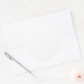 Erstellen Sie Ihre eigene weiße Farbe Runder Aufkleber (Umschlag)