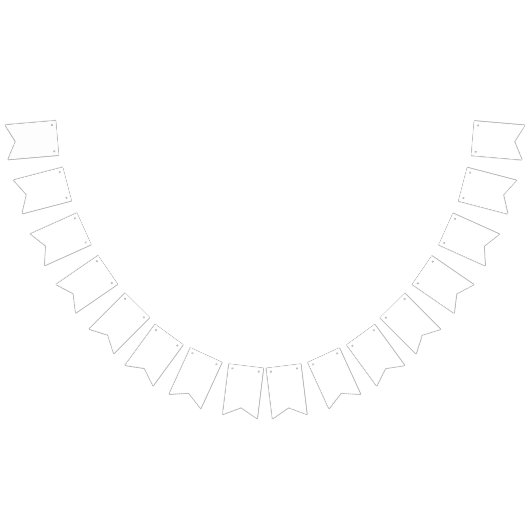 Erstellen Sie Ihre eigene weiße Farbe Wimpelkette (Alle)