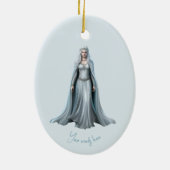 Erstellen Sie Ihre eigene Weiße Hexe Keramik Ornament (Hinten)