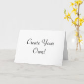 Erstellen Sie Ihre eigene weiße Horizontale Karte (Gelbe Blume)