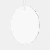 Erstellen Sie Ihre eigene weiße Metallkreisverklei Ornament Aus Metall (Vorderseite links)