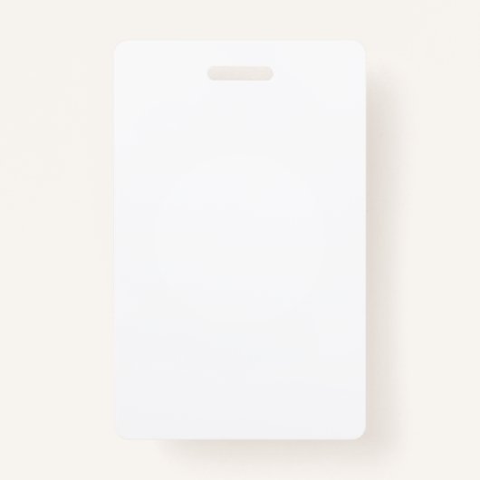 Erstellen Sie Ihre eigene weiße personalisierbare Ausweis (Vorderseite)