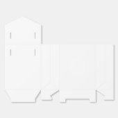 Erstellen Sie Ihre eigene weiße personalisierbare Geschenkschachtel (Ungefaltet)