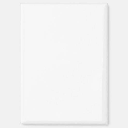 Erstellen Sie Ihre eigene weiße personalisierbare Magnet (Vorderseite)