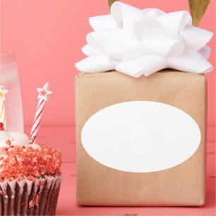 Erstellen Sie Ihre eigene weiße personalisierbare Ovaler Aufkleber